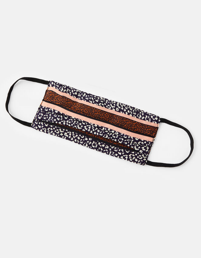 Mix Animal Print Face Covering in Pure Silk, , large