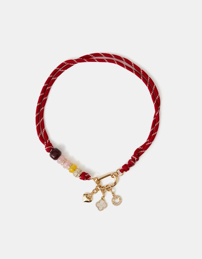 Accessorize x Good Manners Carabiner Charm Cord Necklace​, , large