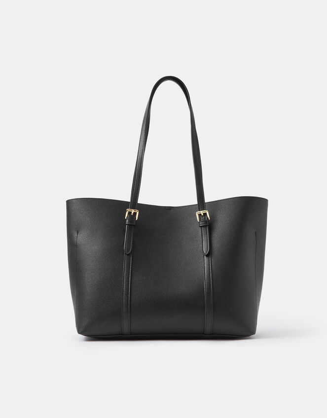 Buckle Strap Laptop Tote Bag, , large