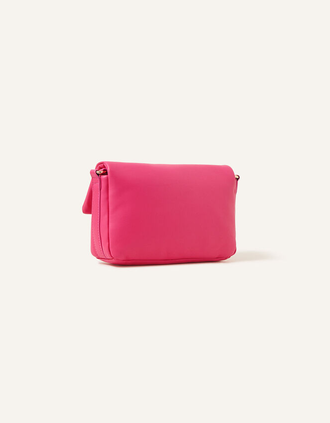 Puffer Cross-Body Bag, Pink (FUCHSIA), large