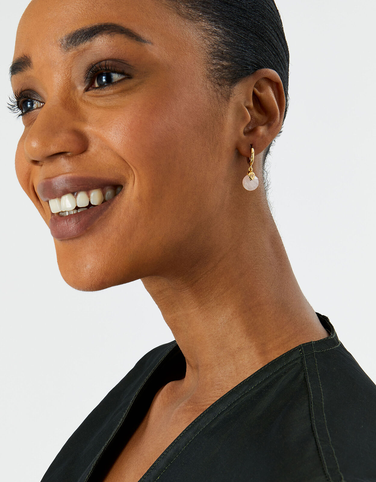 Large on sale huggie earrings