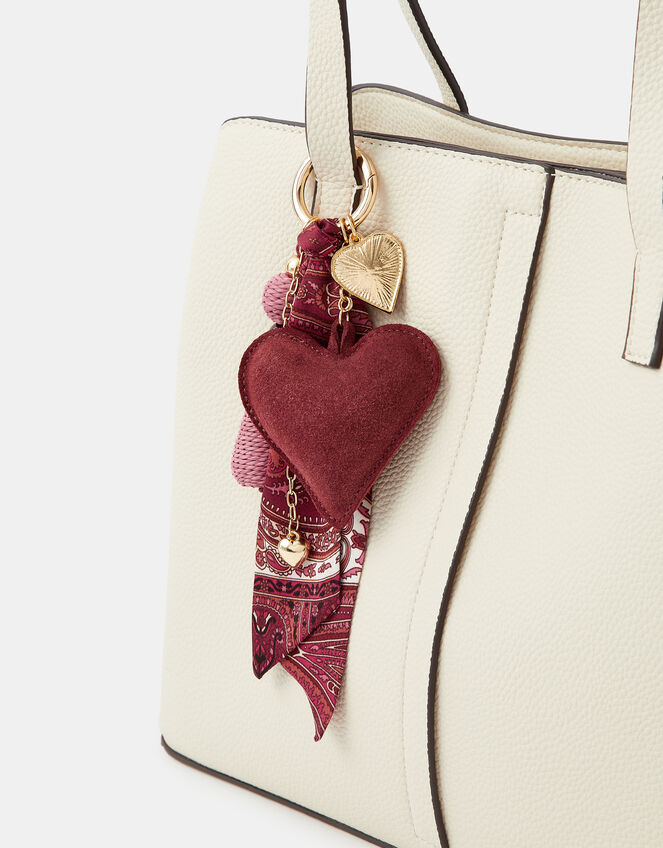 Heart Scarf Bag Charm, , large