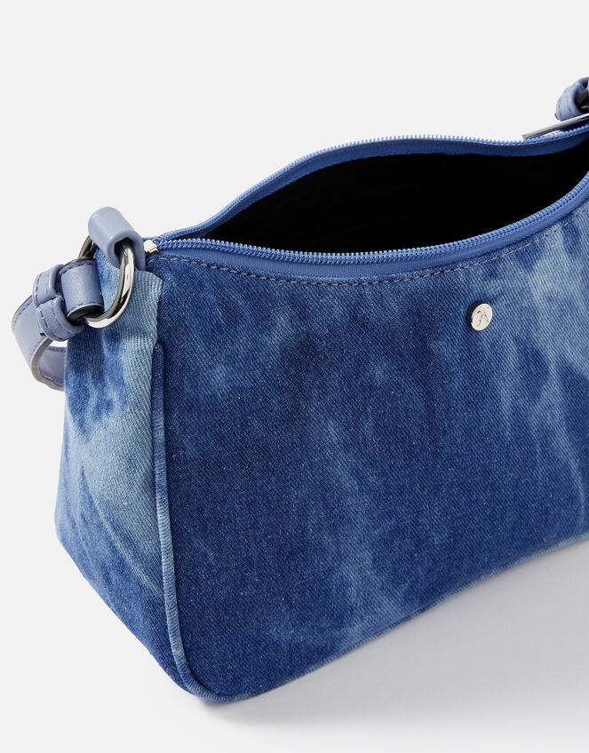 Denim Small Shoulder Bag, , large