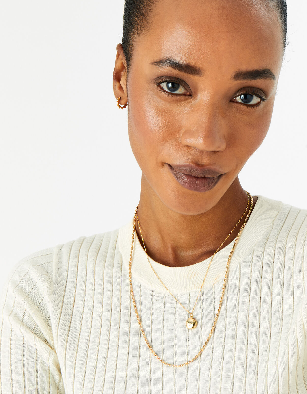 Gold Plated Initial Locket Necklace Gold