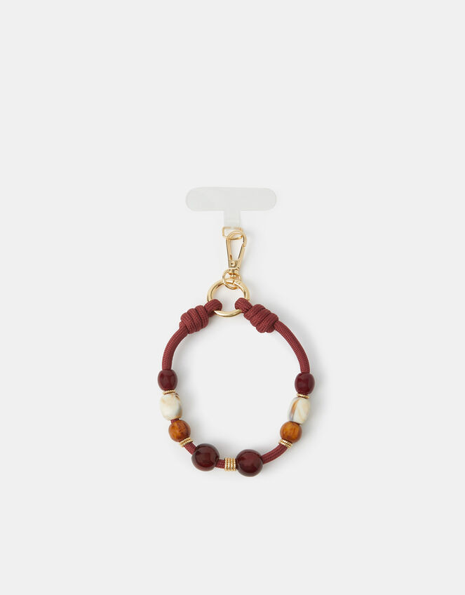 Beaded Cord Phone Wrist Strap, , large