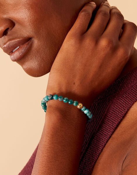 14ct Gold-Plated Power Stone Apatite Bracelet, , large