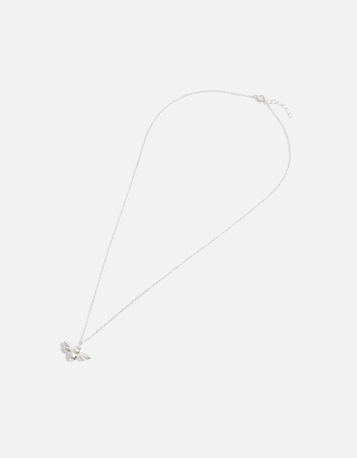Sterling Silver Bee Pendant Necklace