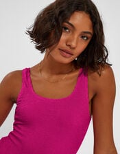 Crinkle Swimsuit, Pink (PINK), large