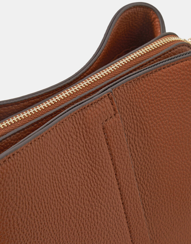 Webbing Strap Crossbody Bag , Tan (TAN), large
