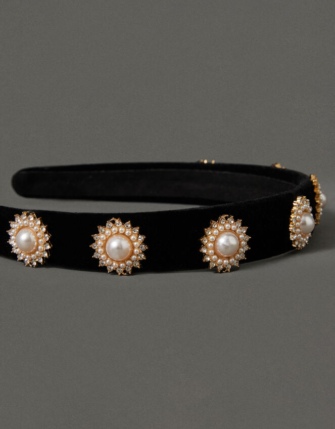 Pearl and Gem Headband, , large