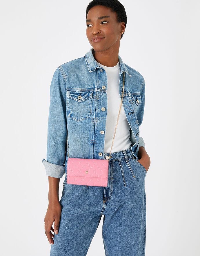 Quilted Mini Purse Bag Pink | Small accessories | Accessorize UK