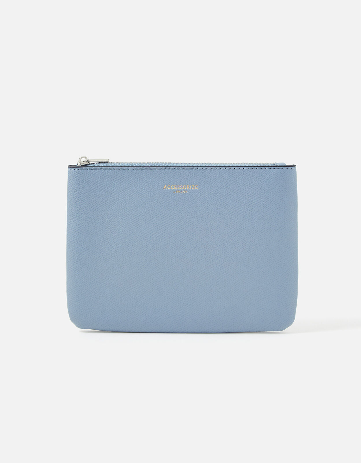 blue and black purse
