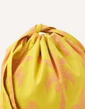 Mini Palm Print Drawstring Bag, Green (LIME), large