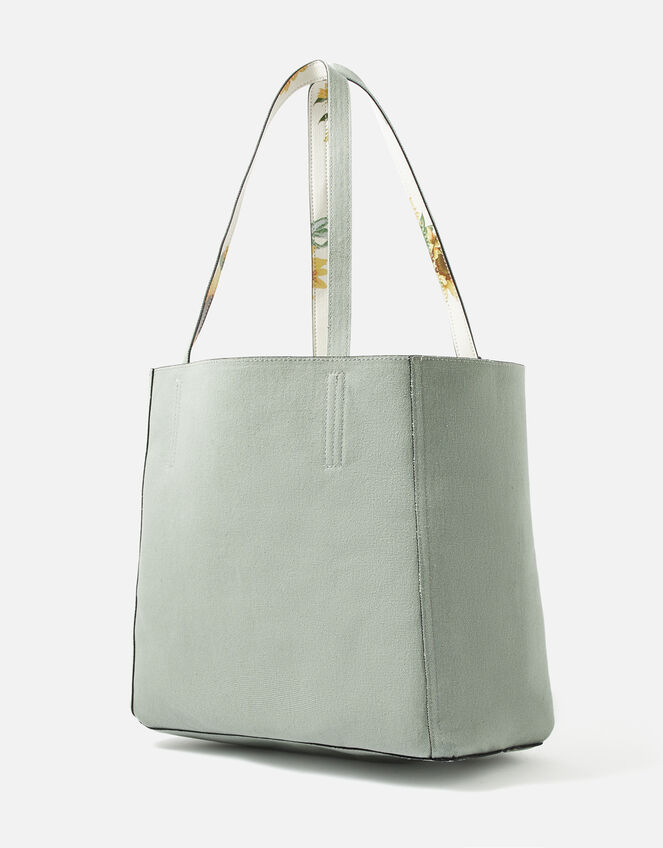 Sunflower Print Reversible Tote Bag, , large