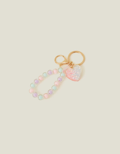 Girls Beaded Keyring, , large