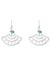 Turquoise Cut-Out Drop Earrings, , large