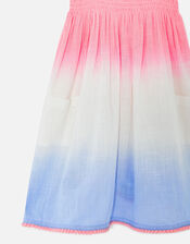 Girls Ombre Smock Dress, Multi (BRIGHTS-MULTI), large