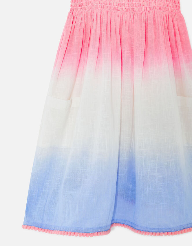 Girls Ombre Smock Dress, Multi (BRIGHTS-MULTI), large