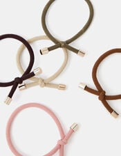 5-Pack Knot Cord Hair Bands, , large