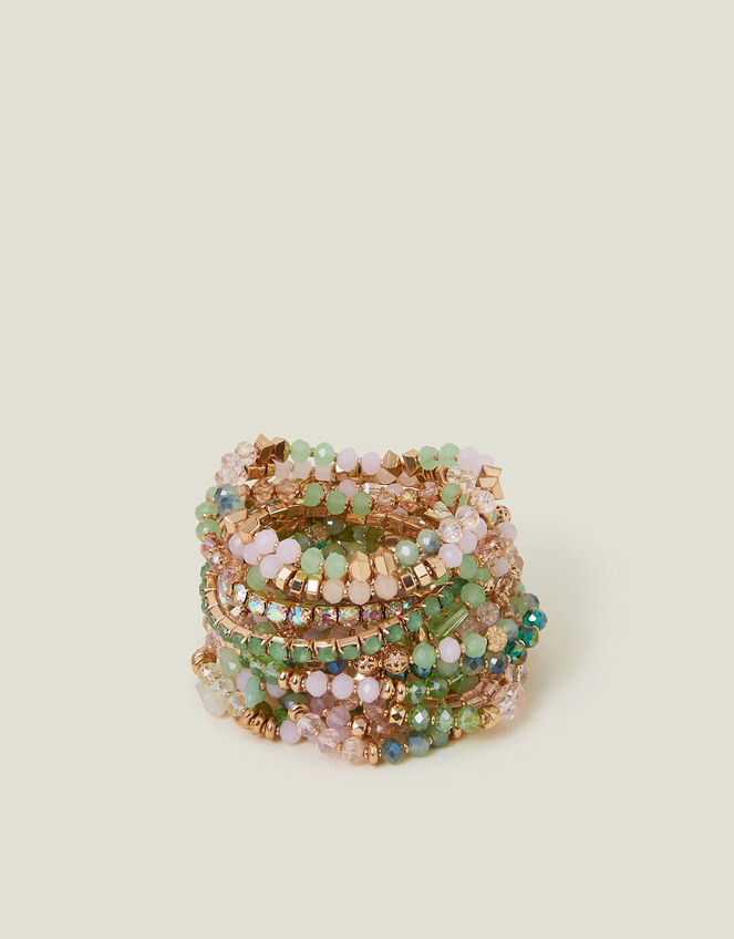 Jewel Bead Stretch Bracelet Multipack, , large