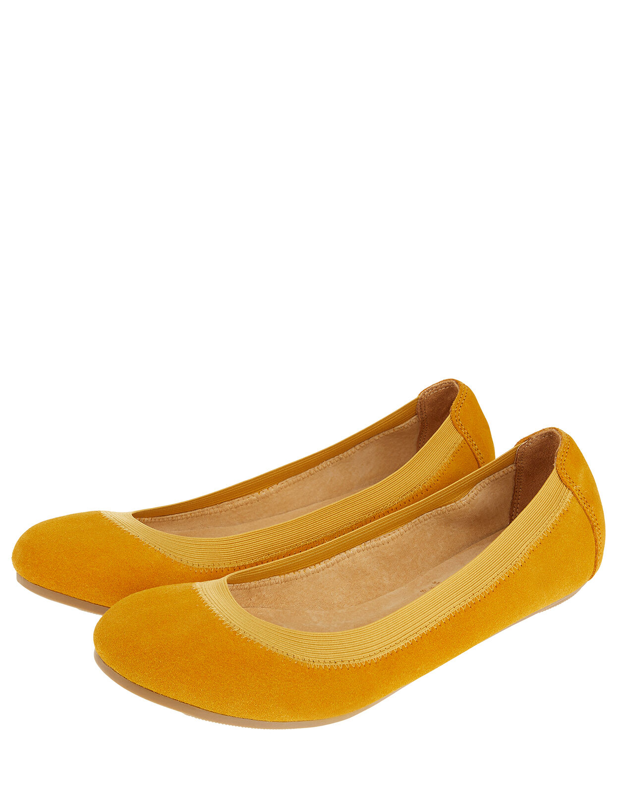 elasticated ballet flats