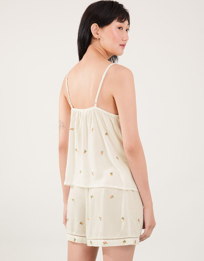 Lemon and Oranges Vest Pyjama Set, Ivory (IVORY), large