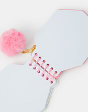 Girls Strawberry Milk Notebook Keychain, , large