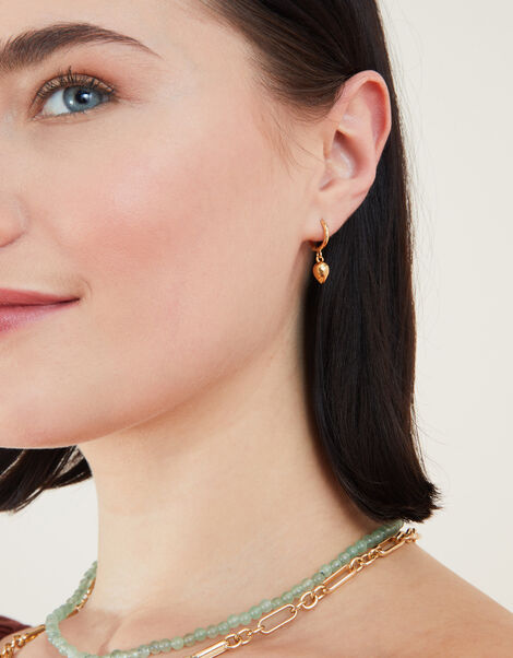 14ct Gold-Plated Pearl Drop Mixed Earrings Set of Two, , large
