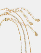 3-Pack Flower Chain Necklaces, , large