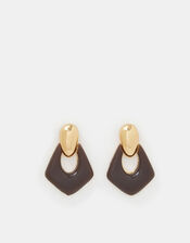 Resin Doorknocker Earrings, , large