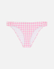 Gingham Bikini Briefs, Pink (PINK), large