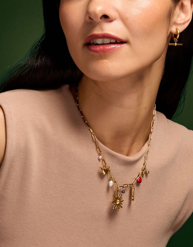 Stainless Steel Cowboy Charm Necklace, , large