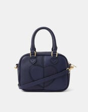 Heart Crossbody Bag, Blue (NAVY), large