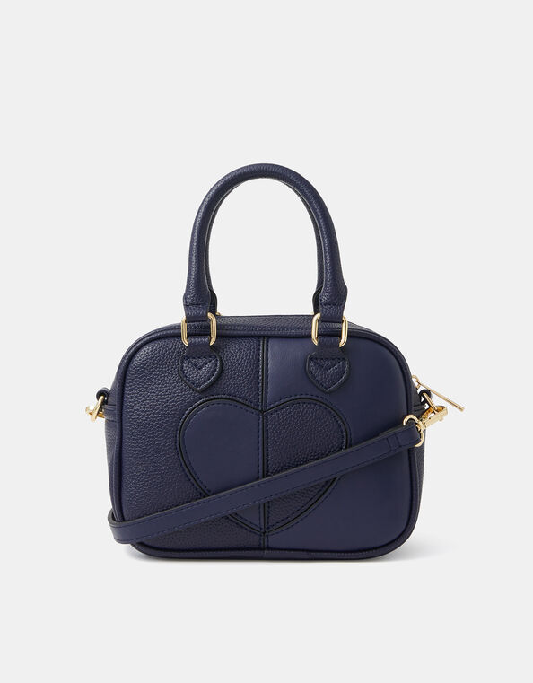 Heart Crossbody Bag, Blue (NAVY), large