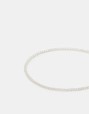 Sterling Silver Tennis Bracelet, , large