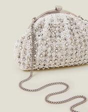 Bridal Embellished Clip Frame Bag, , large