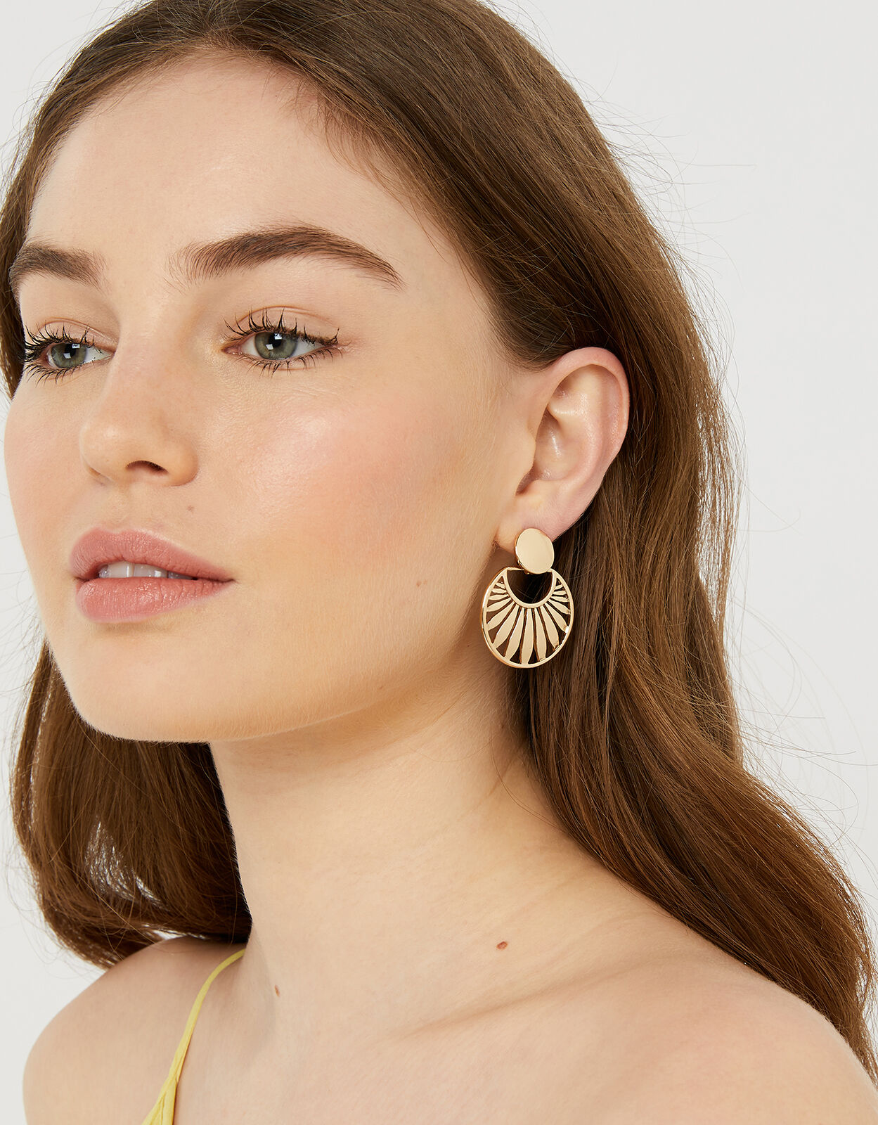 Leaf Clip On Doorknocker Earrings Earrings Accessorize ROI
