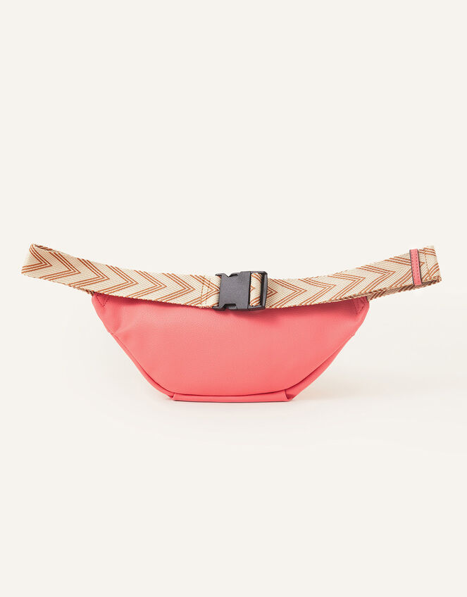 Large Zip Bum Bag, Orange (CORAL), large