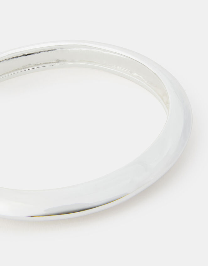 Sterling Silver-Plated Square Chunky Cuff, , large