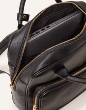 Pocket Top Handle Backpack, Black (BLACK), large