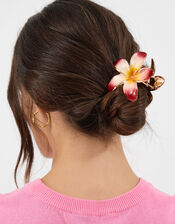 Tropical Flower Metal Claw Clip, , large