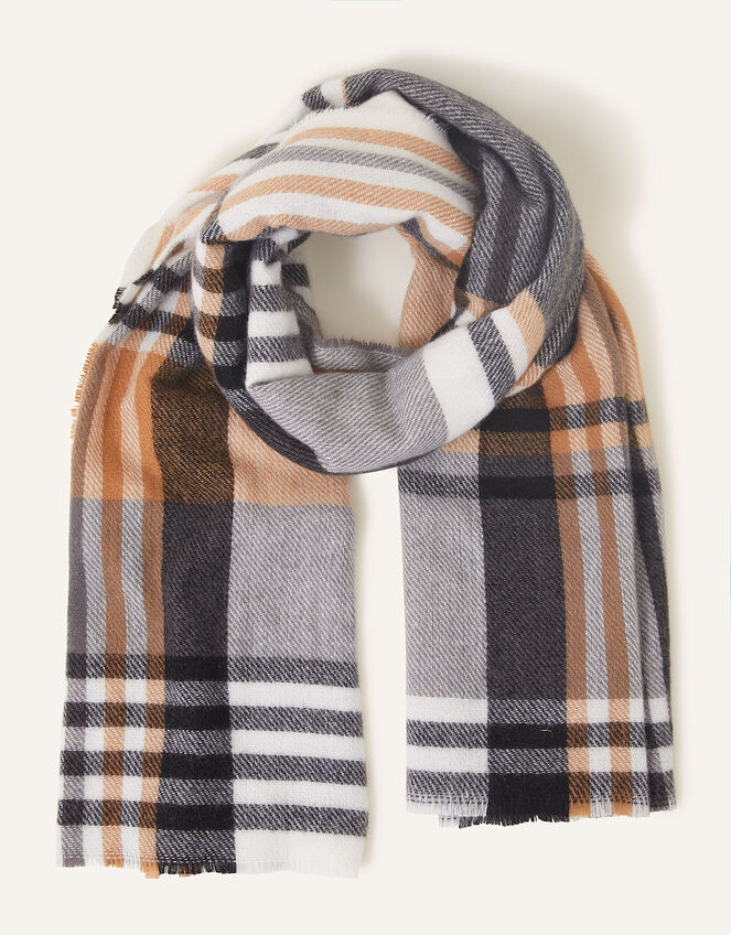 gregory ladner check blanket scarf
