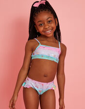 Girls Ombre Foil Print Bikini Set, Multi (BRIGHTS MULTI), large