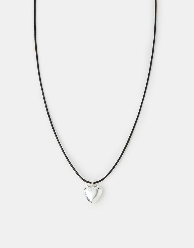 Heart Pendant Cord Necklace, , large