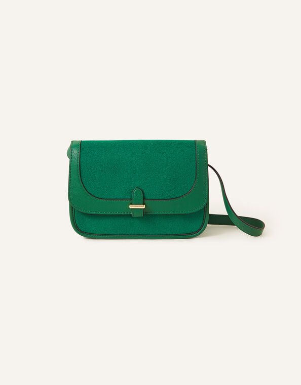 Felt Cross Body Bag, Green (GREEN), large