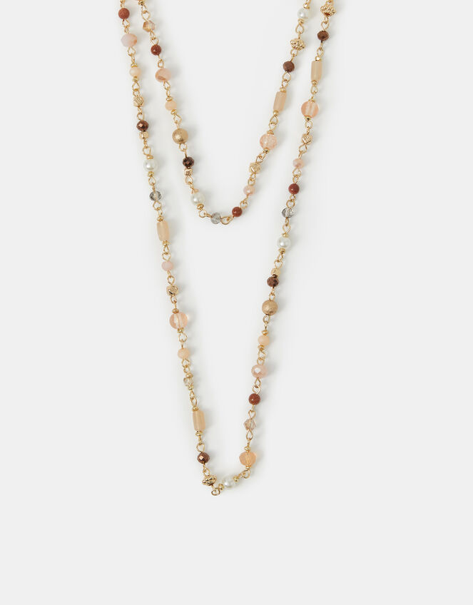 Long Bead Chain Necklace, , large