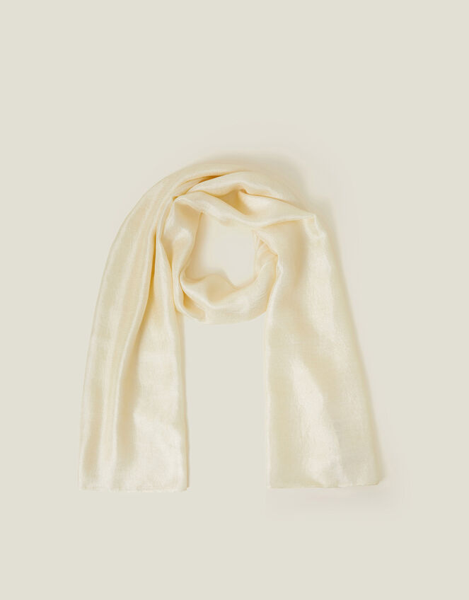 Lightweight Shimmer Scarf Ivory Scarves Accessorize Global