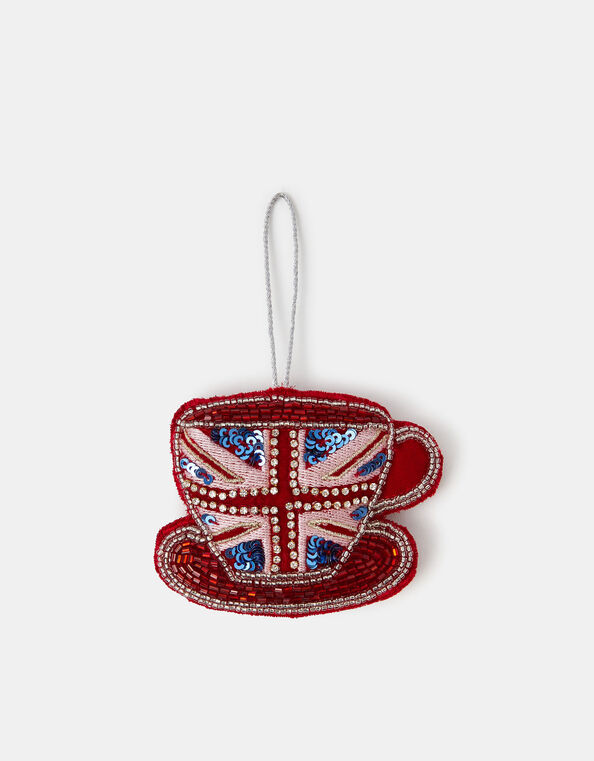 Union Jack Teacup Tree Decoration, , large