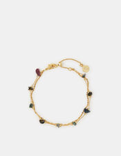 14ct Gold-Plated Semi-Precious Stone Layered Bracelet, , large