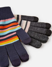 Stripe Touchscreen Gloves Set of Two, , large